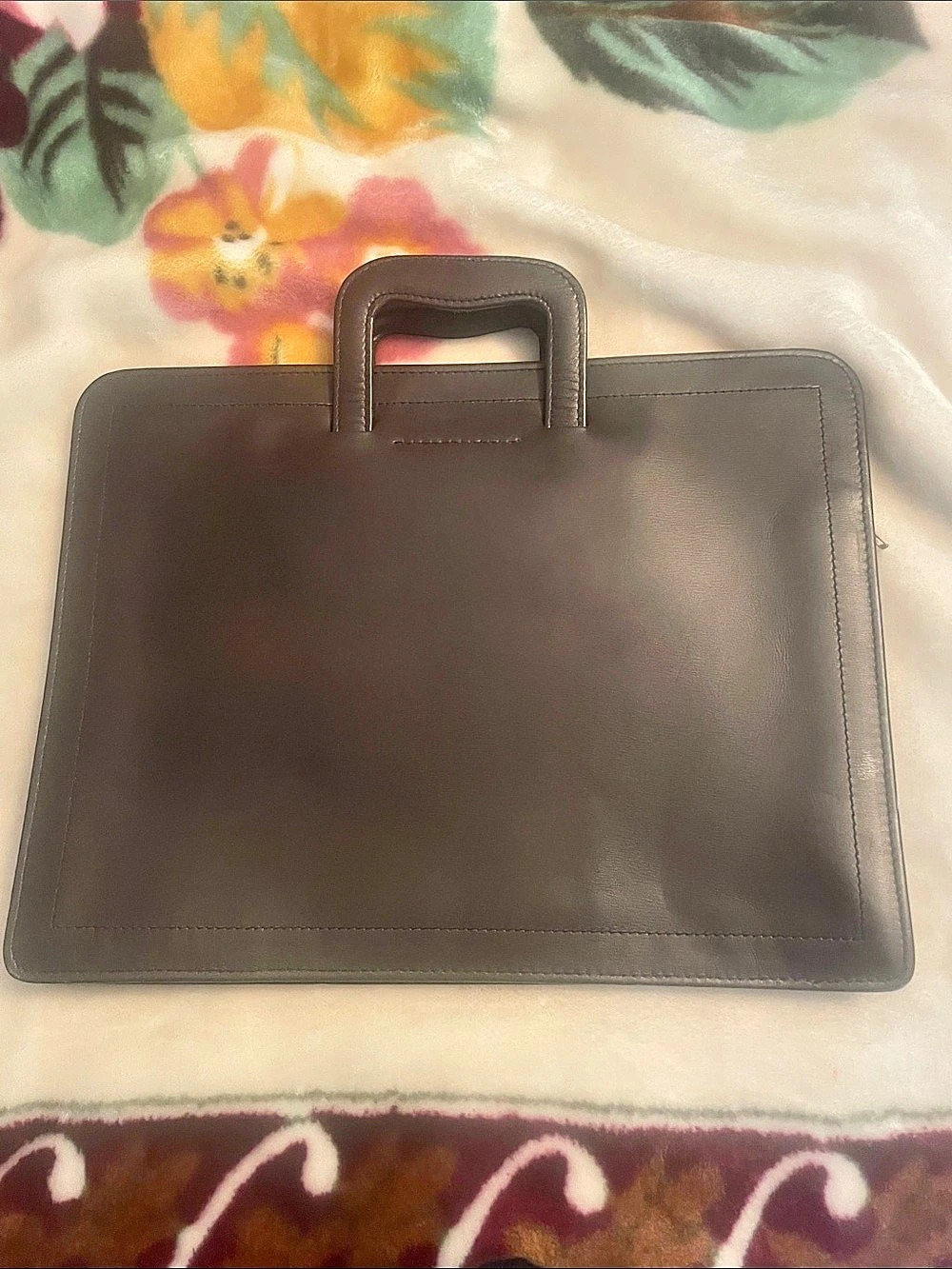 Custom Made Scotia Banker Brown Bag Like New